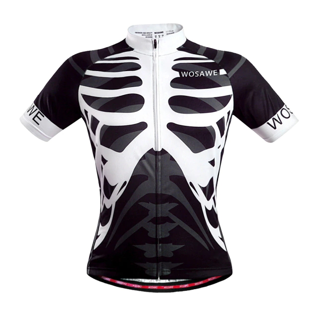 High-Quality Bicycle Jersey featuring Skeleton Design
