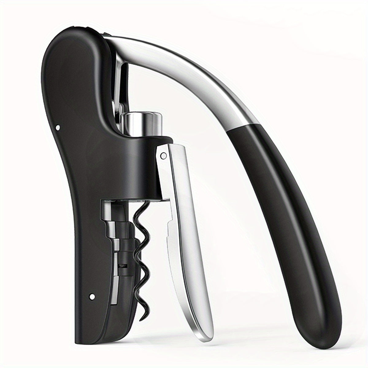 Effortless Wine Opener with Lever Action & Ergonomic Grip