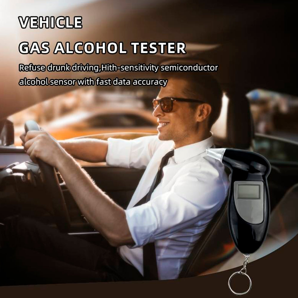 Digital Alcohol Meter with Display - Breathalyzer Device