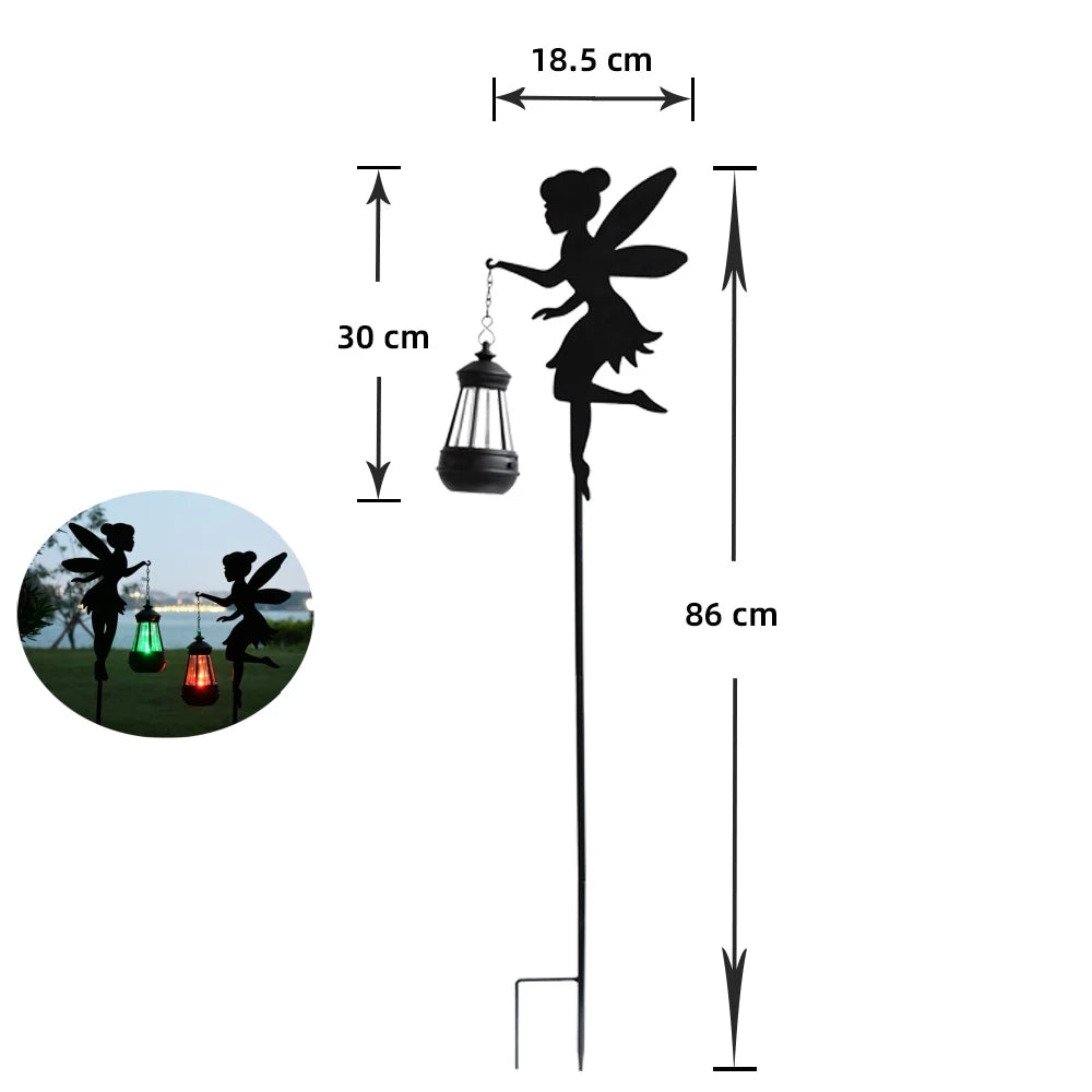 Solar-Powered Garden Watering Can Light – IP55 Waterproof Metal Hanging Lamp