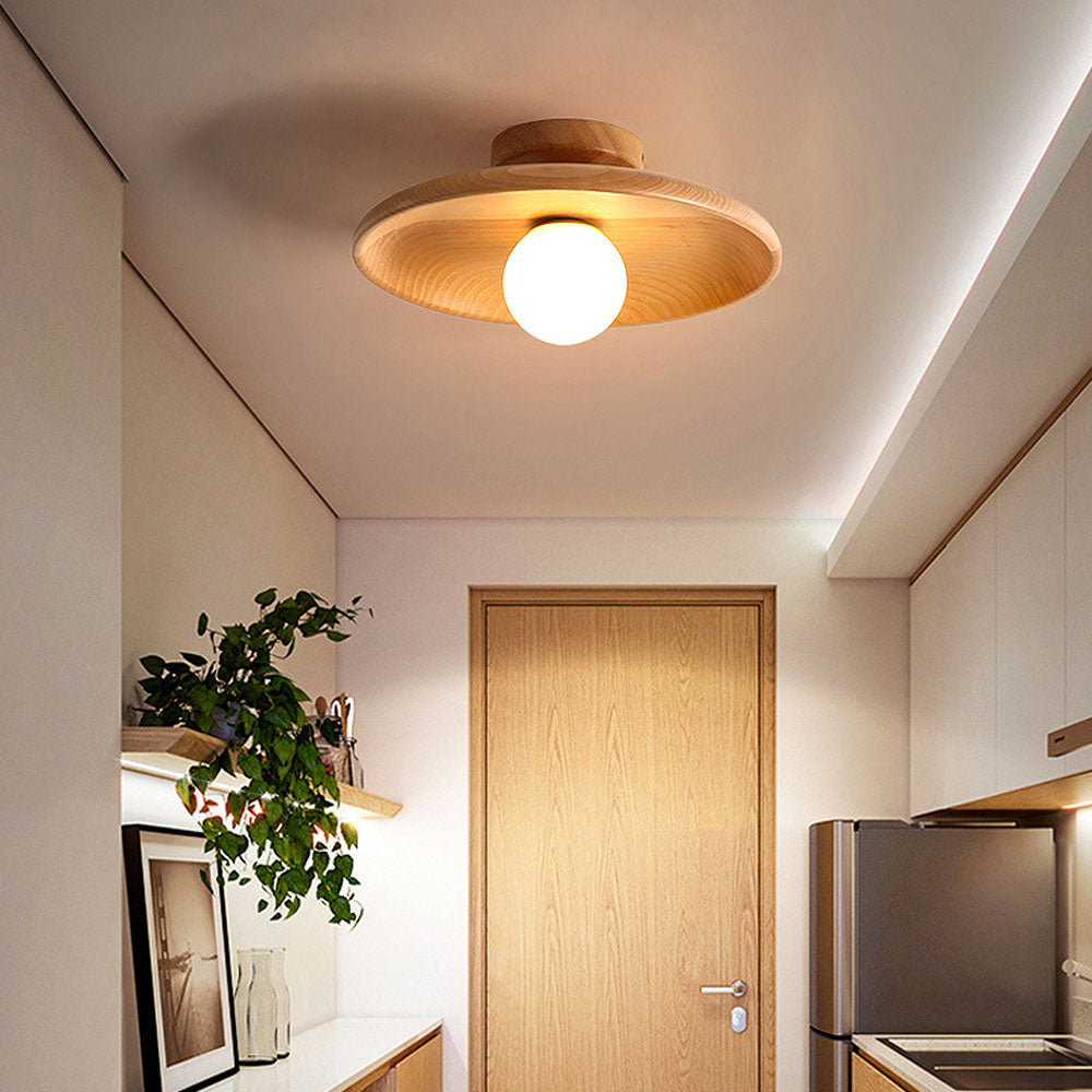 Nordic Style Round Ceiling Lamp - Minimalist Fixture for Hallway & Living Room