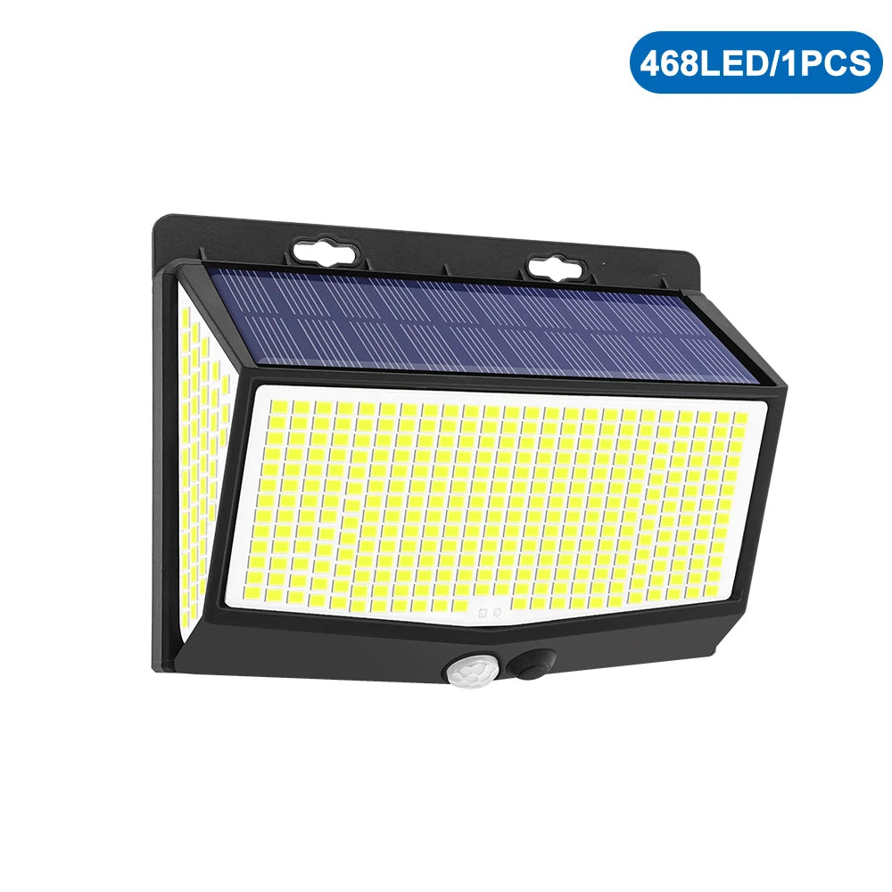 Solar LED Outdoor Light | 468/208/138 LEDs | Waterproof IP65 with 3 Modes