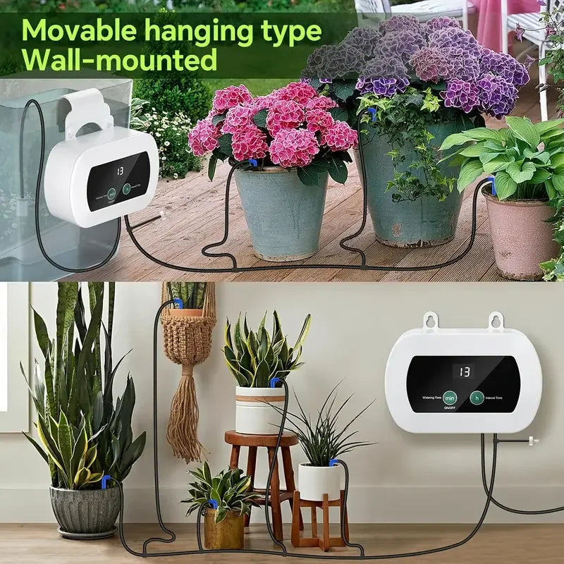 Automated Drip Irrigation System with USB – 300 Programmable Settings for Indoor Use