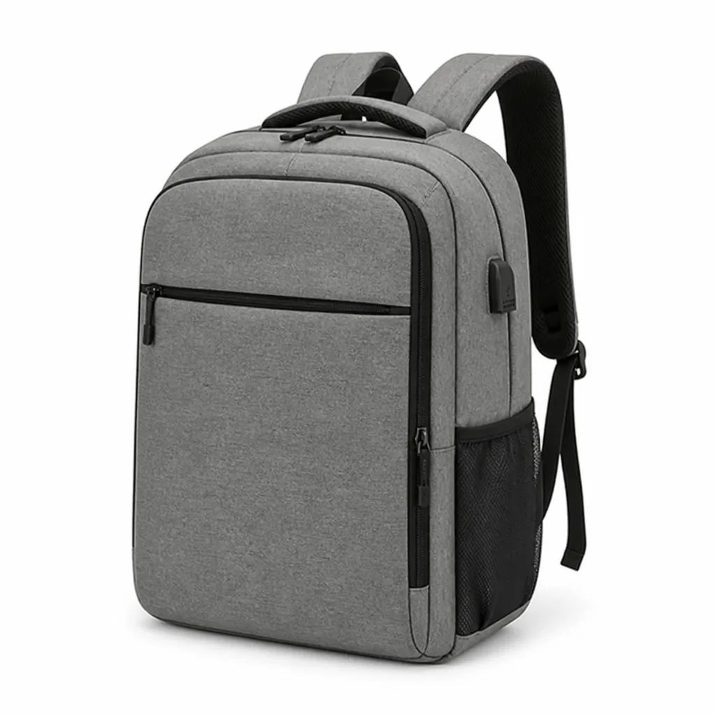 Durable Water-Resistant Backpack with USB Charging Port for 15.6" Laptops
