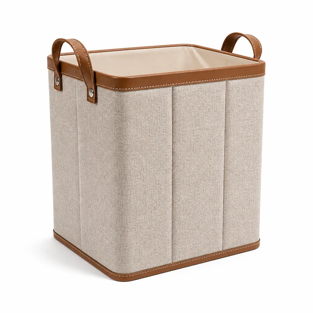 Versatile Fabric Organizer Basket with Sturdy Handles
