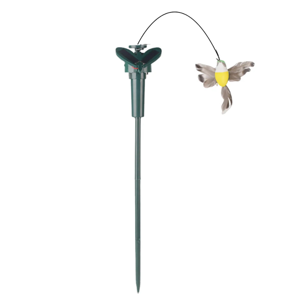 Solar-Powered Garden Decorations with Fluttering Birds and Butterflies