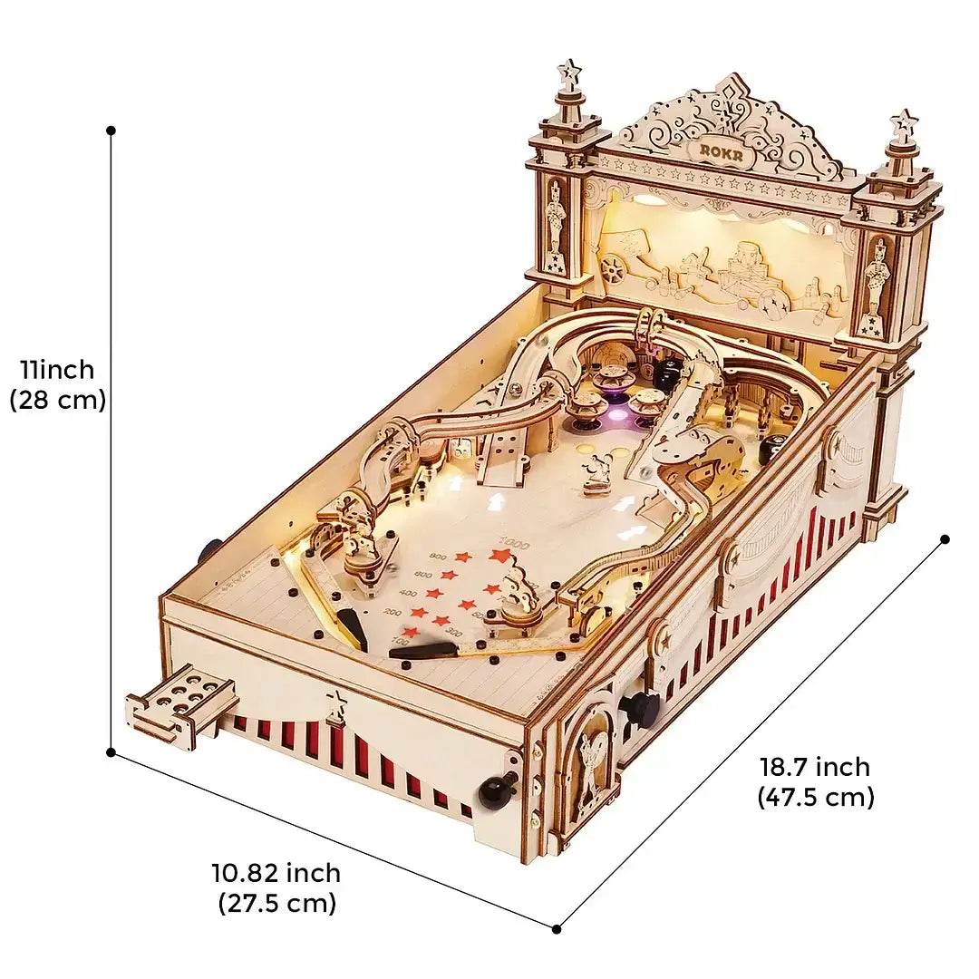 Engaging 3D Wooden Pinball Puzzle for Creative Minds