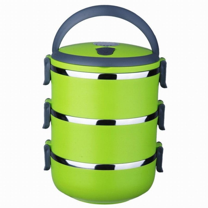 Versatile 3-Tier Stainless Steel Meal Carrier
