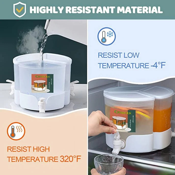 Triple Tank Refreshment Dispenser (5.2 Liters)