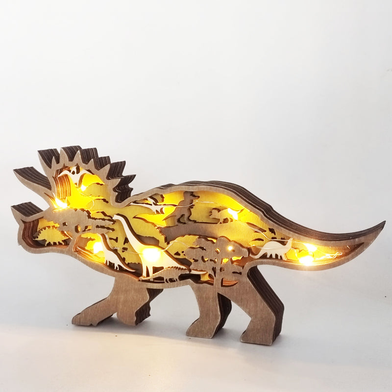 Artisan 3D Wooden Animal Sculpture Gift for Home Decor