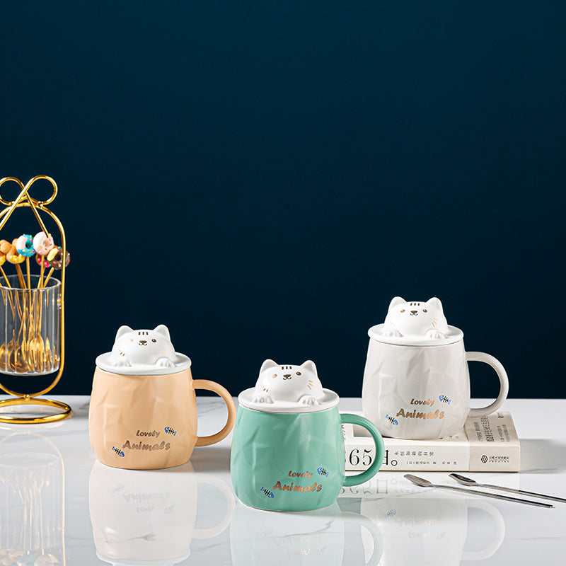 Small Cat Head Mug for Coffee or Tea