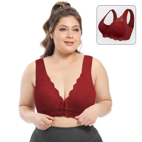 Comfort Control | Lace-Trimmed Support Bra