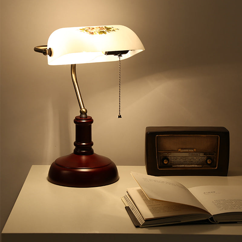 Retro Style Glass Table Lamp
