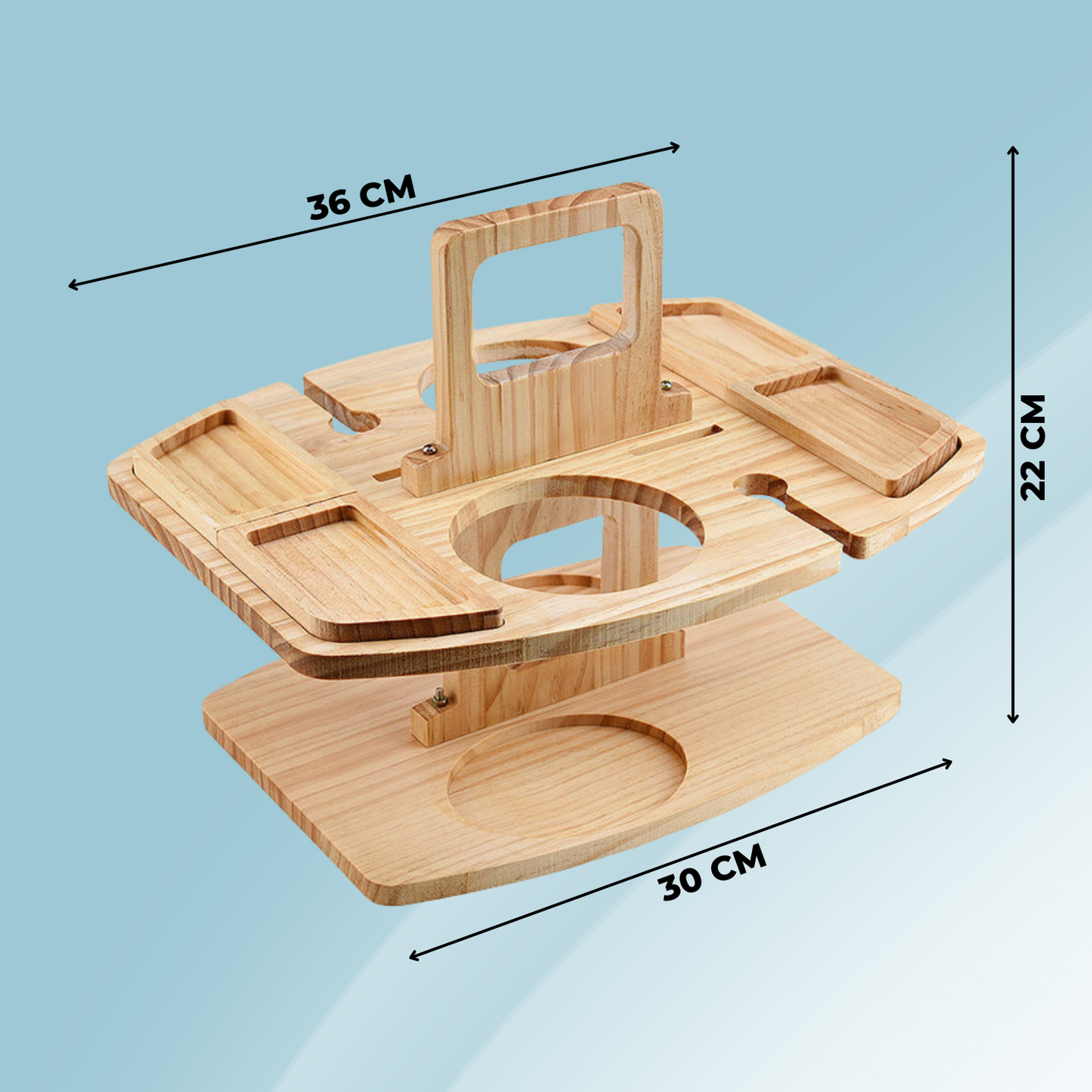 Portable Wine Table for Outdoor Use – Stylish Picnic Companion