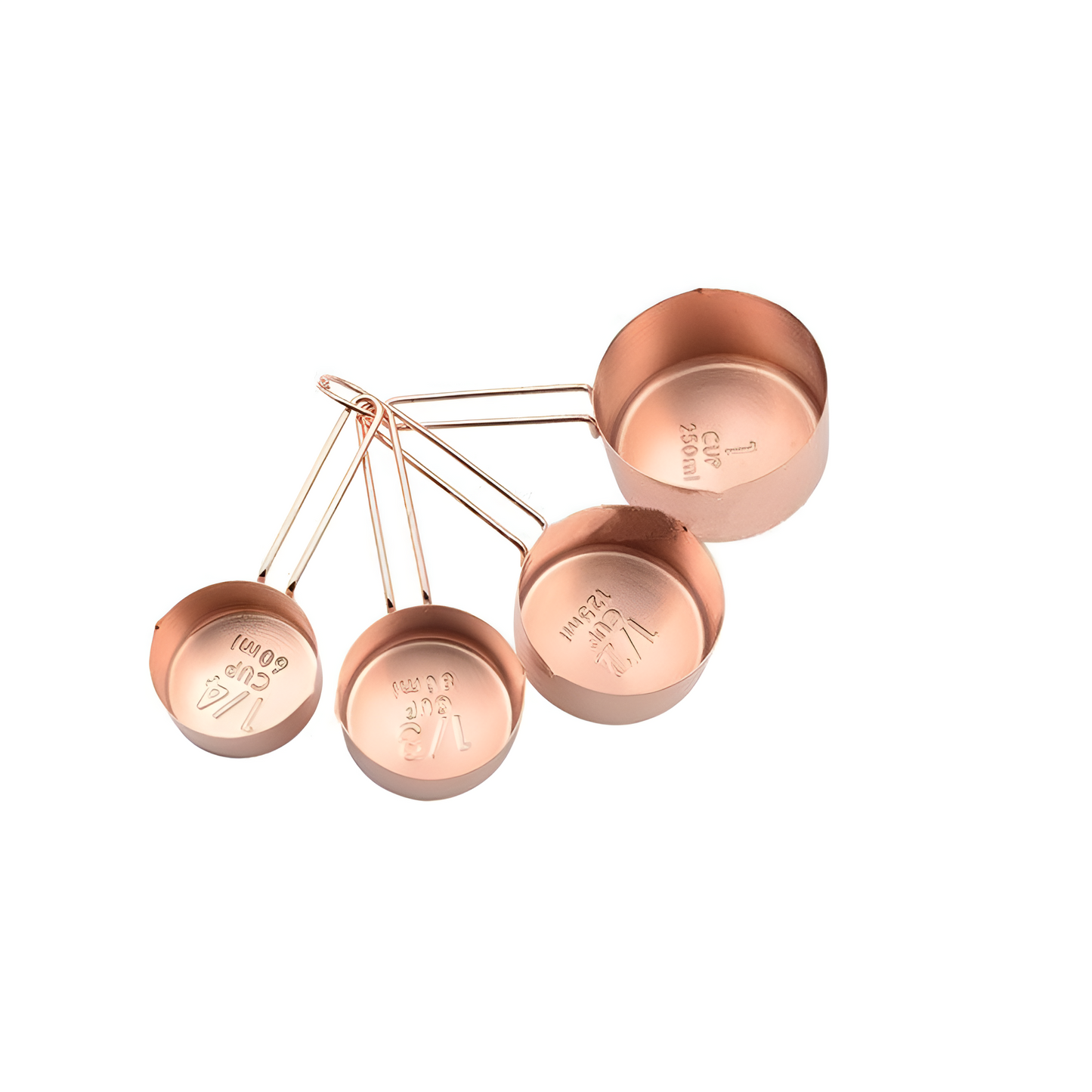 Elegant Stainless Steel Measuring Cup Set | 4 Essential Sizes