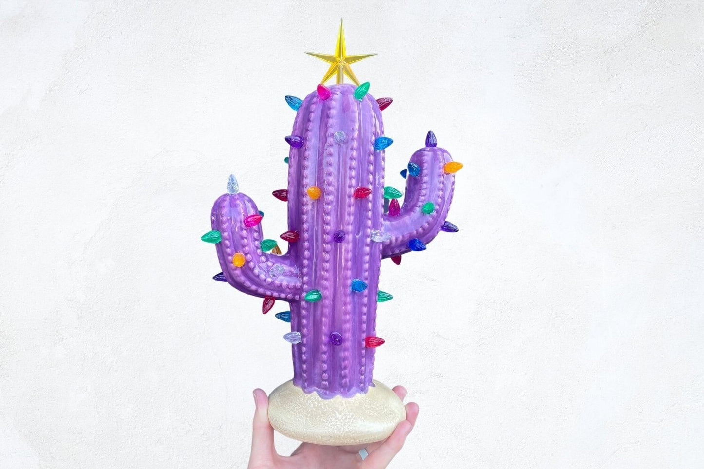 Vintage Luminous Cactus for Christmas Decor