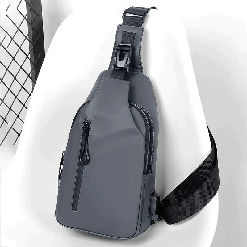Water-Resistant Crossbody Bag with Anti-Theft Features for Urban Use