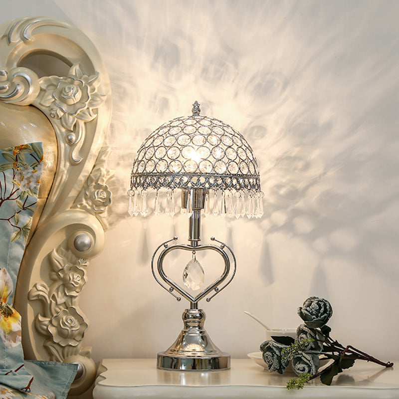 Chic Table Lamp with Crystal Accents