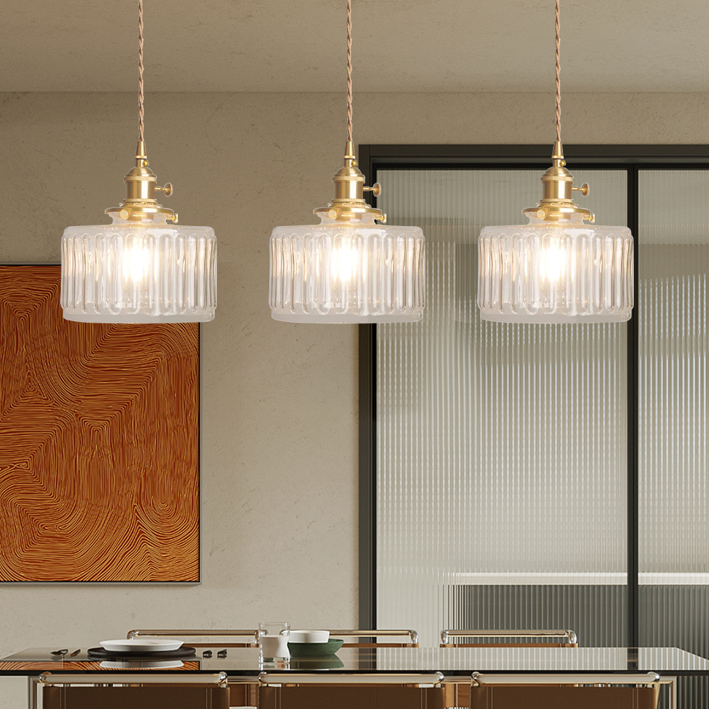 Celeste Vintage Pendant Light with Crystal Accents