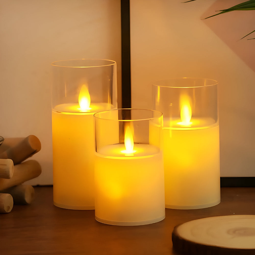 Luxe Illumination LED Candle Set | 3-Piece Collection