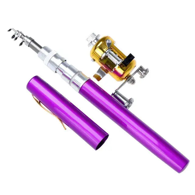 Compact Travel Fishing Rod and Reel Set | Lightweight Aluminum Gear