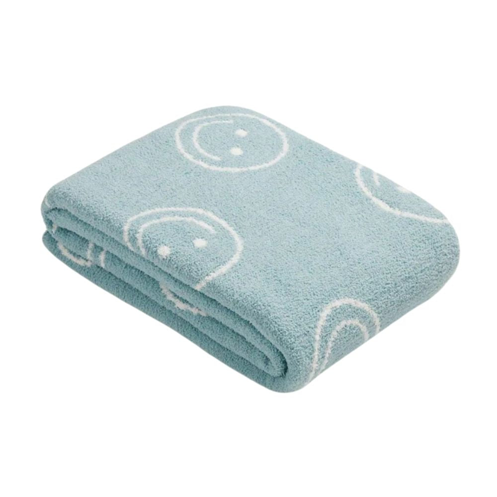 Joyful Smiles Plush Throw Blanket