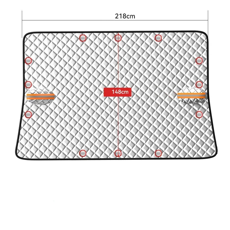 Magnetic Windshield Cover for Cars - Frost Protection and UV Shield