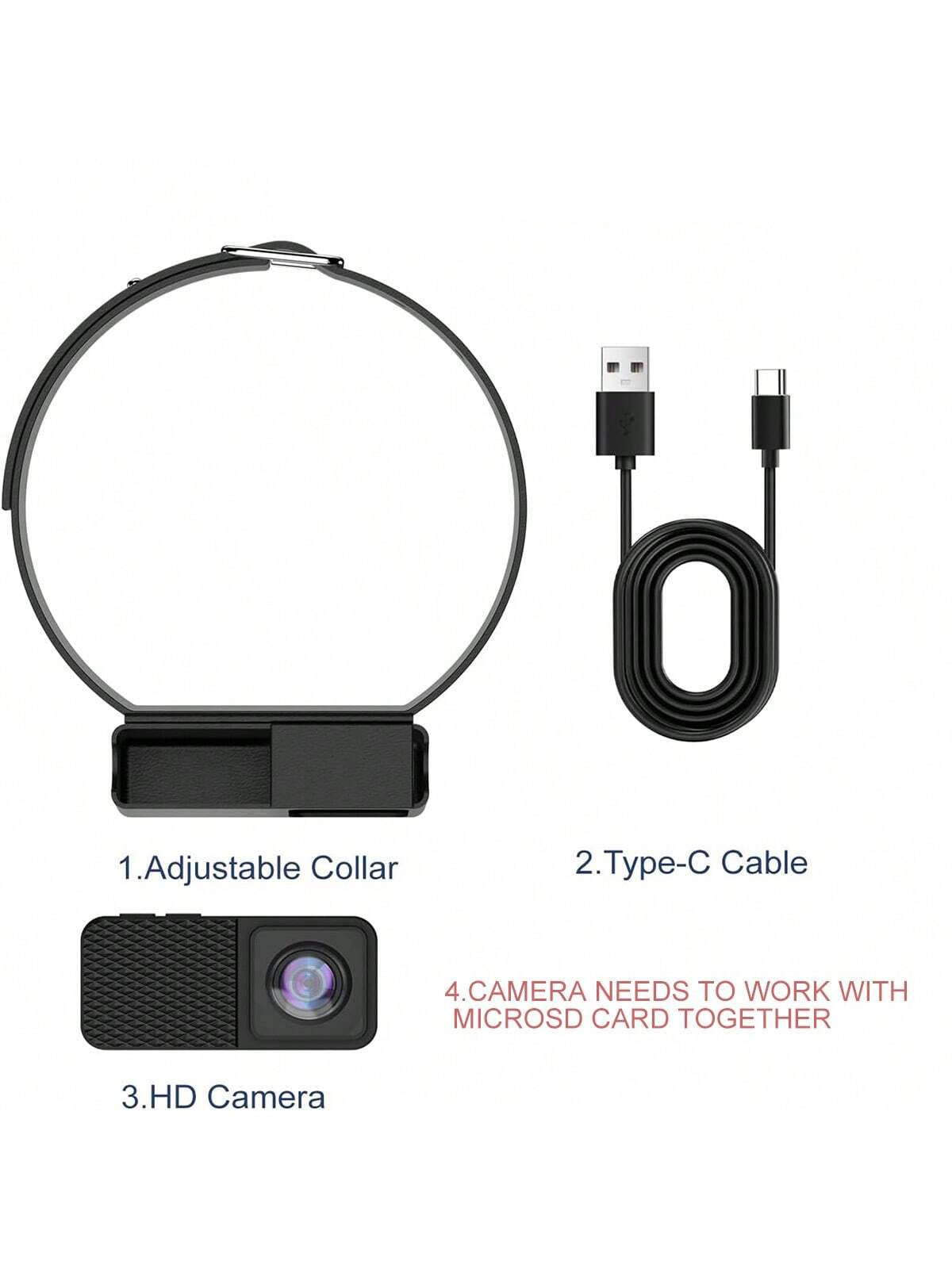 Portable 160° Pet Camera for Cats and Dogs – 1080P HD, 32GB