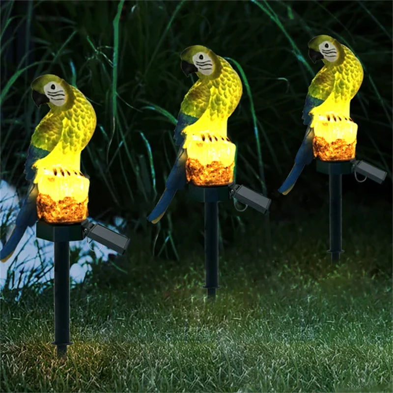 Durable Solar-Powered Garden Figurine with Nighttime Glow