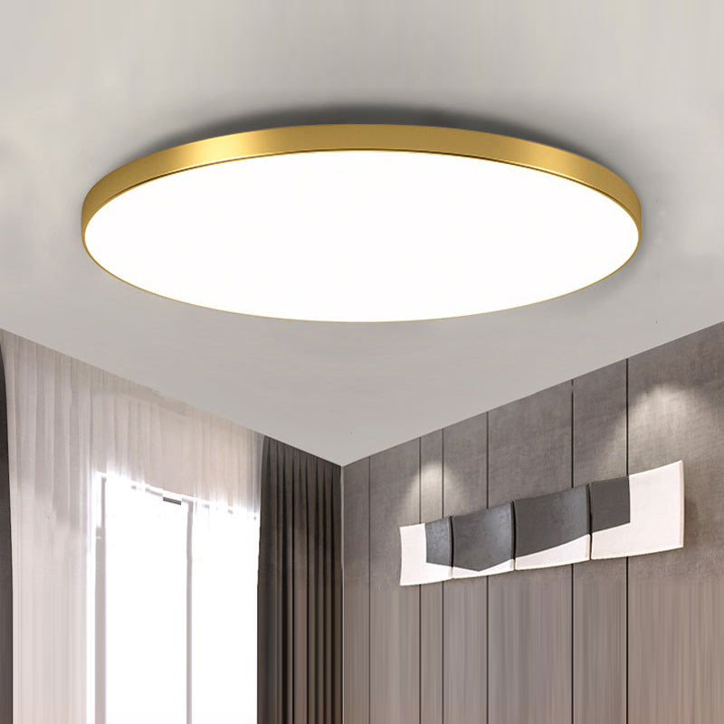 Minimalist Round LED Flush Mount Ceiling Light for Modern Kitchens