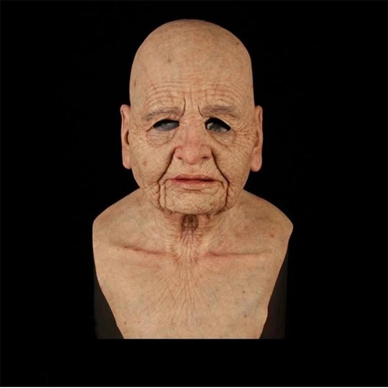 Lifelike Elder Mask – Realistic Old Man Face for Costumes
