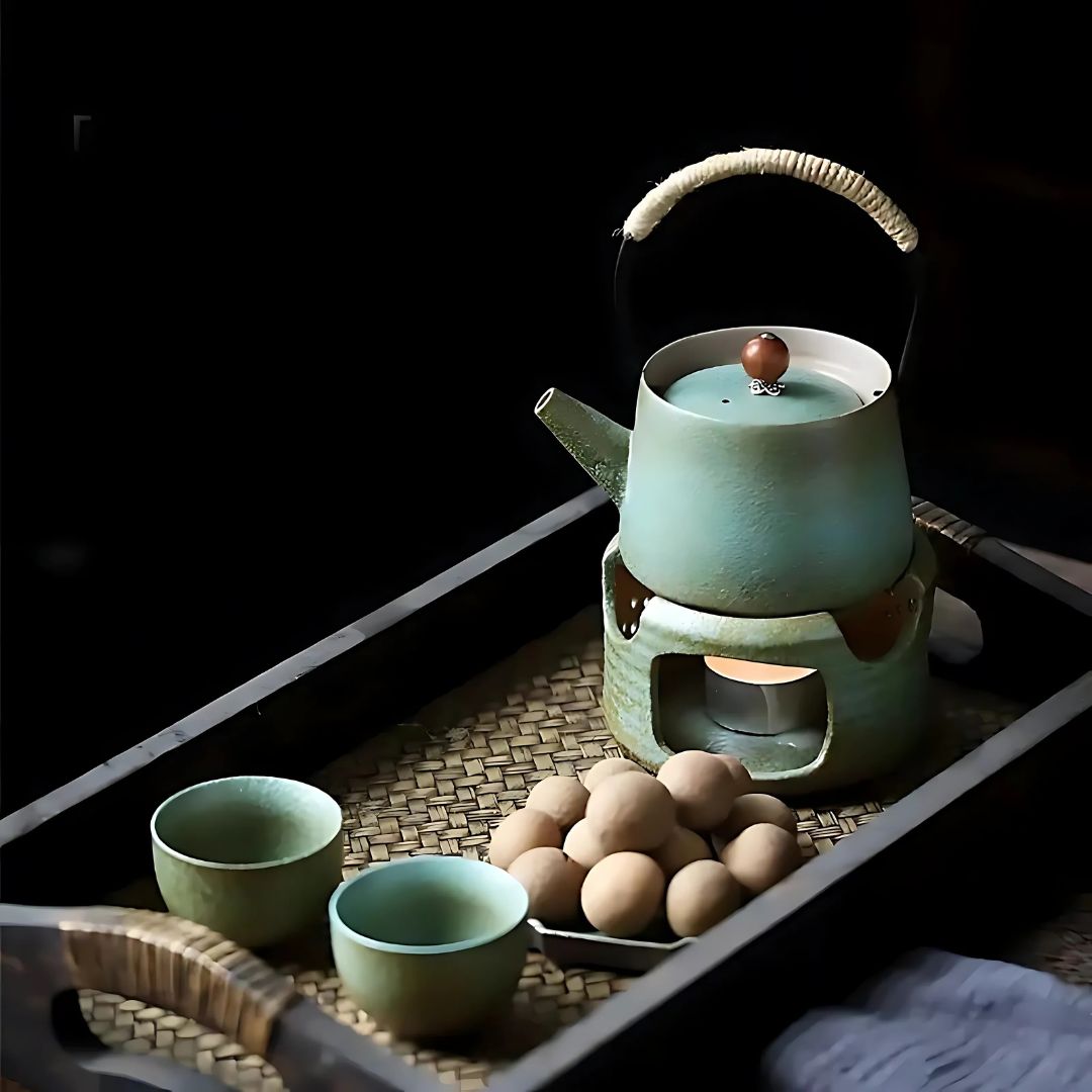 Ceramic Teapot Set in Japanese Design
