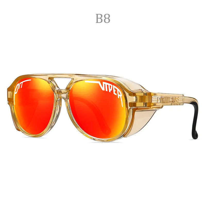 UV400 Motorcycle Sunglasses with Windproof Design