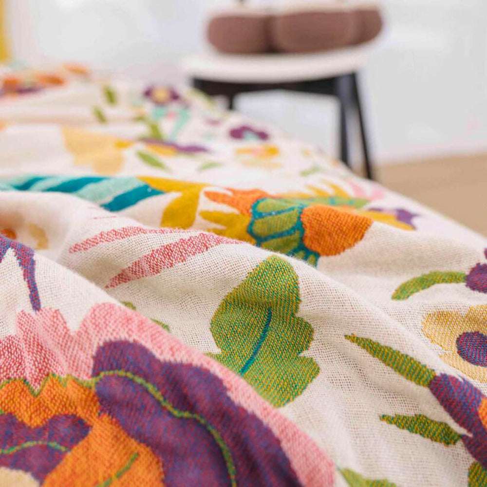 Charming Floral Serenity Coverlet