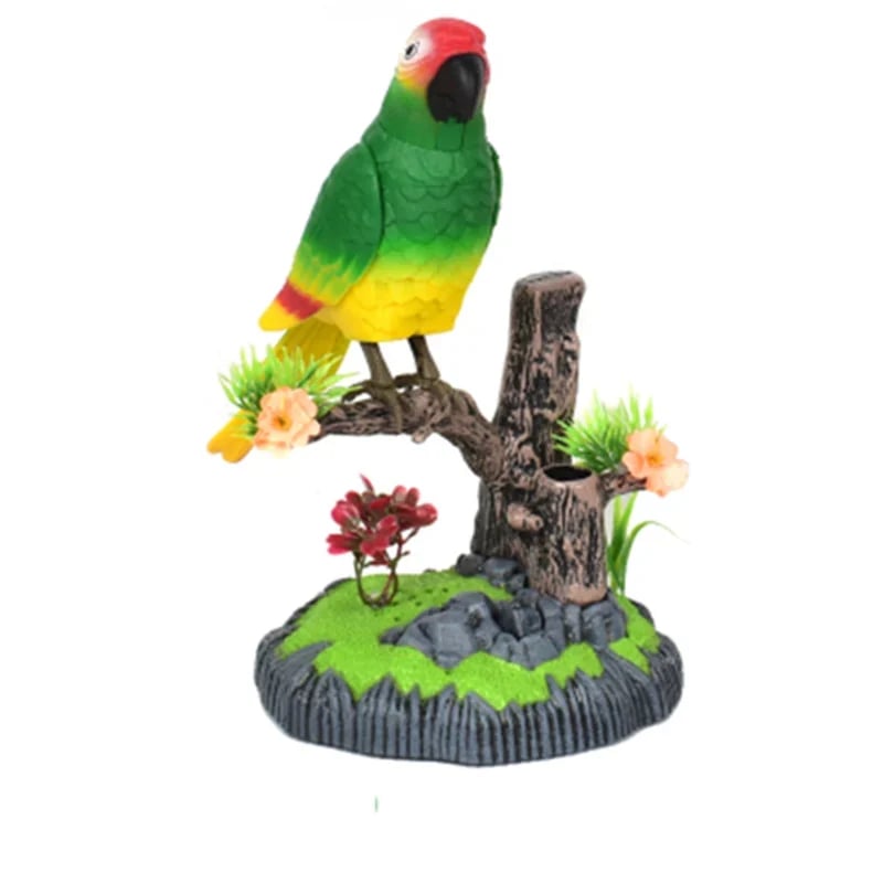 Talking Parrot for a Lively Spring Garden