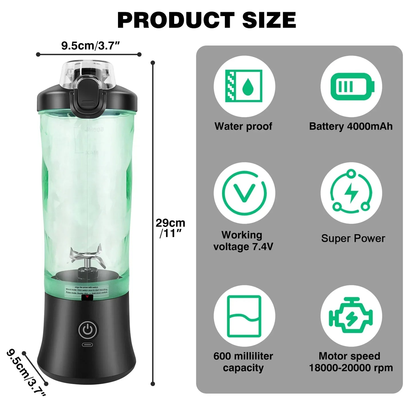 Compact Dual-Function Blender for Juices and Smoothies