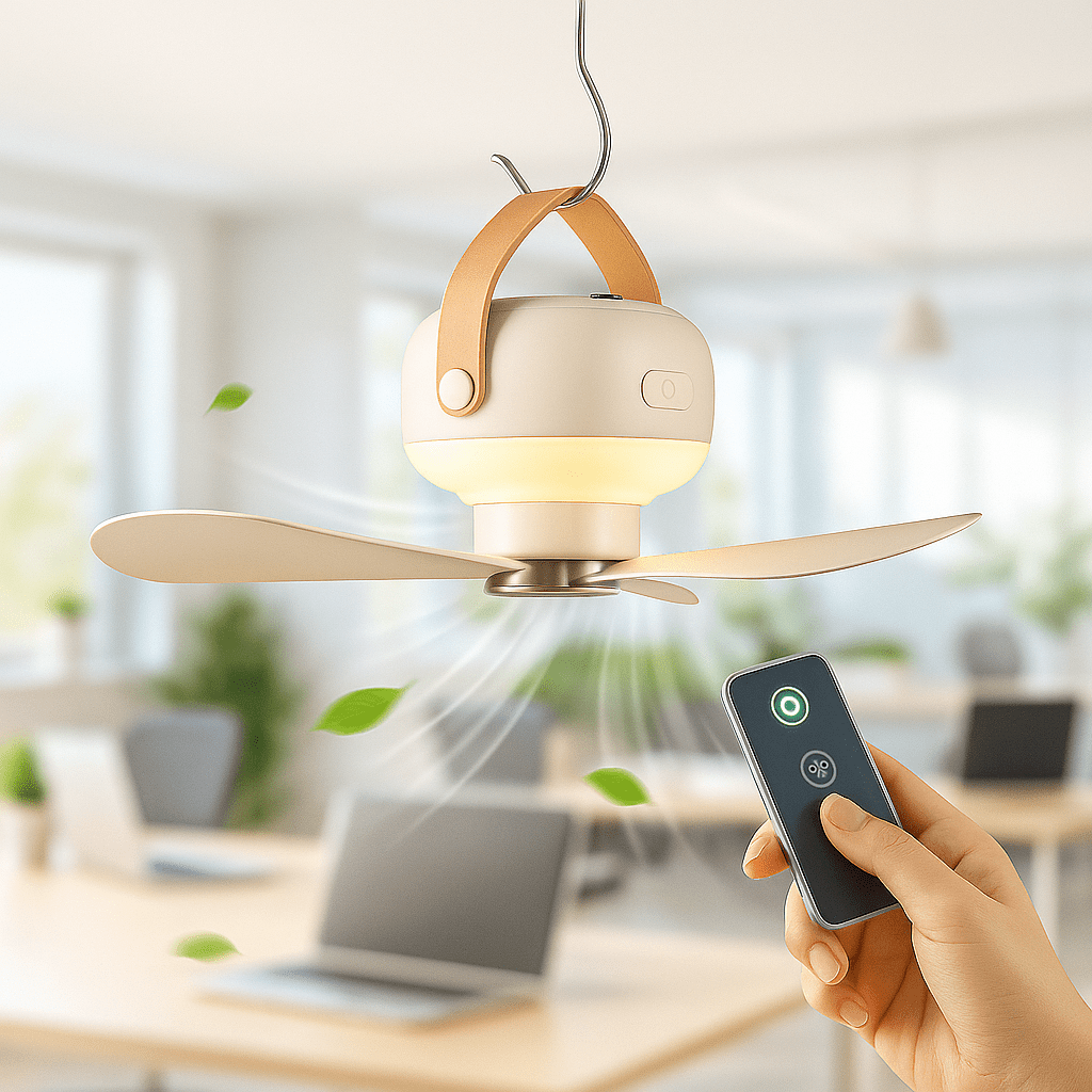 Rechargeable Wireless Fan with Remote Control