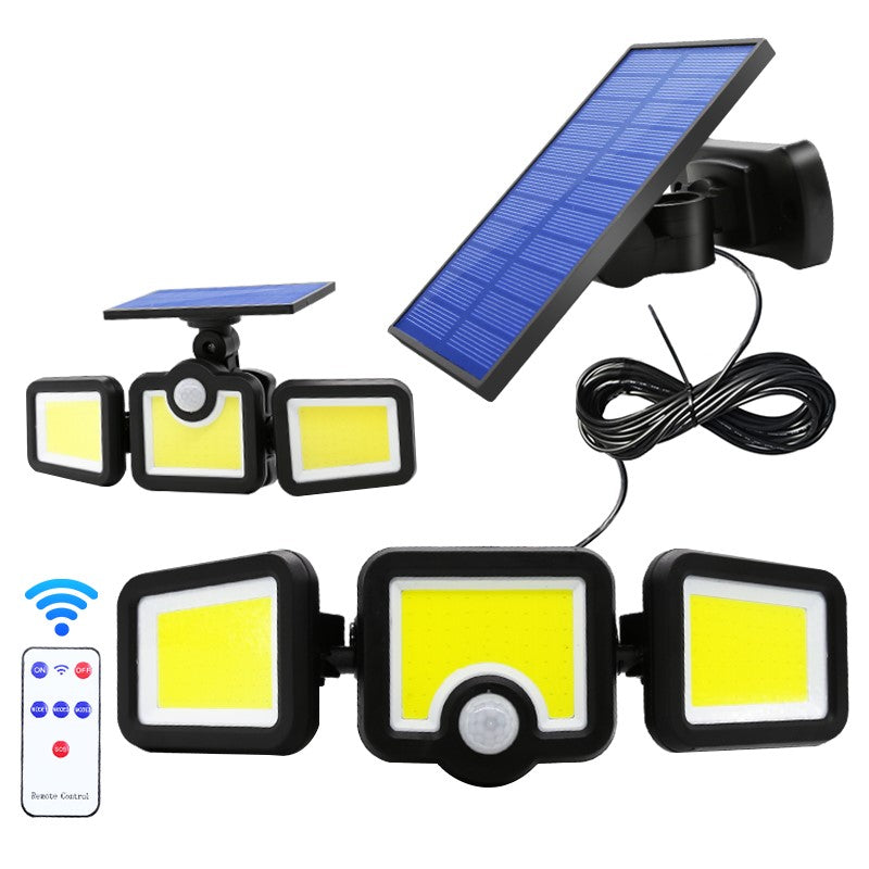 Motion Sensor Solar Lights with Adjustable Head and Wide Beam Angle