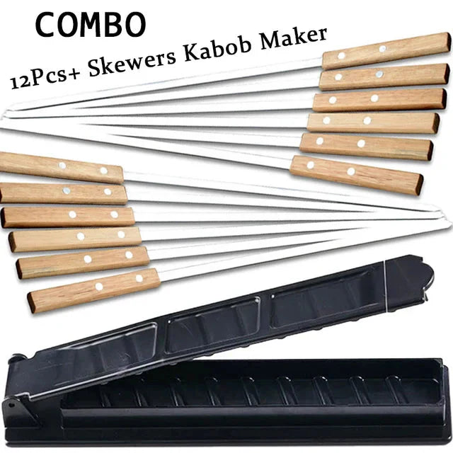 21-Inch Premium Stainless Steel Grilling Skewers for BBQ