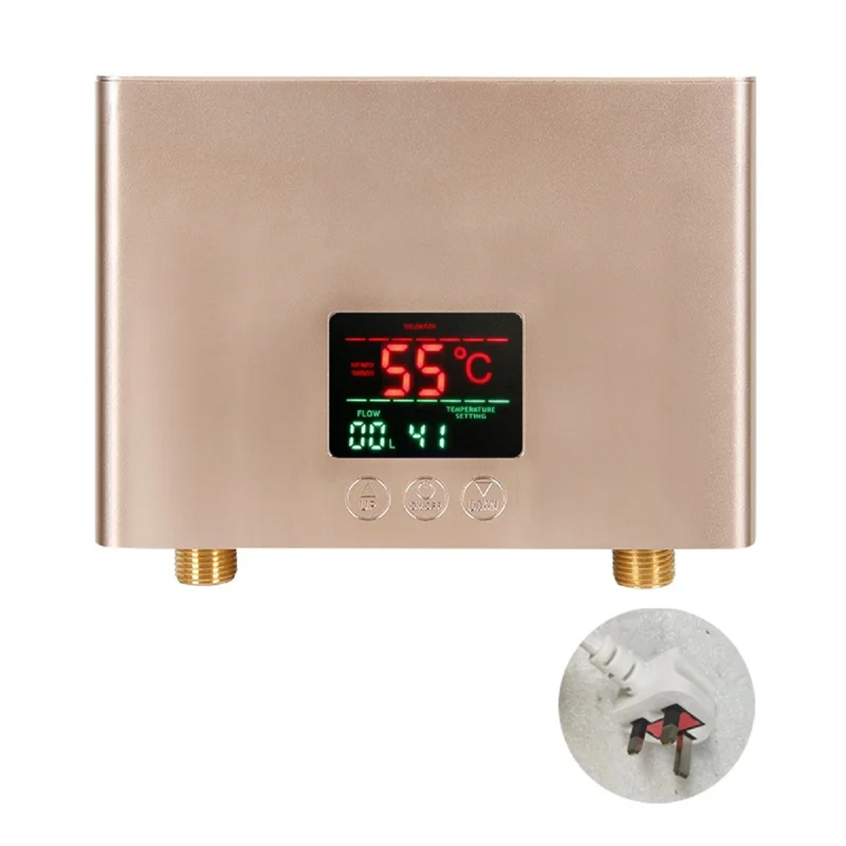 Instant Hot Water Heater without Tank and Remote Control
