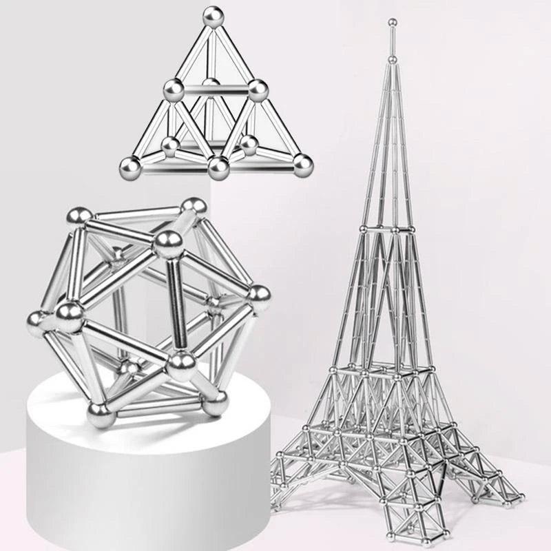Magnetic Ball and Rod Construction Set for DIY Projects