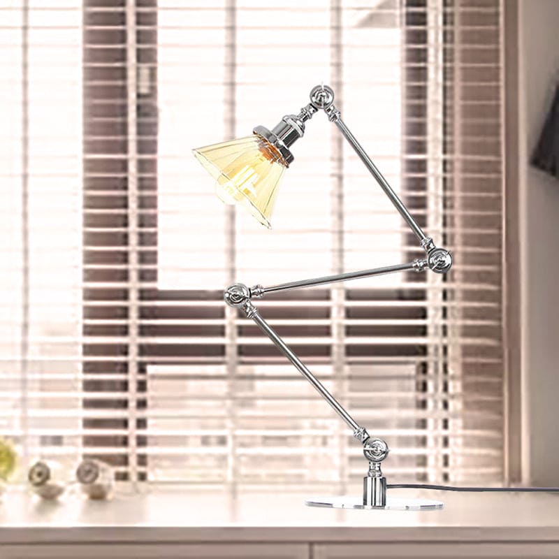 Clear Glass Conical Lamp for Stylish Home Lighting