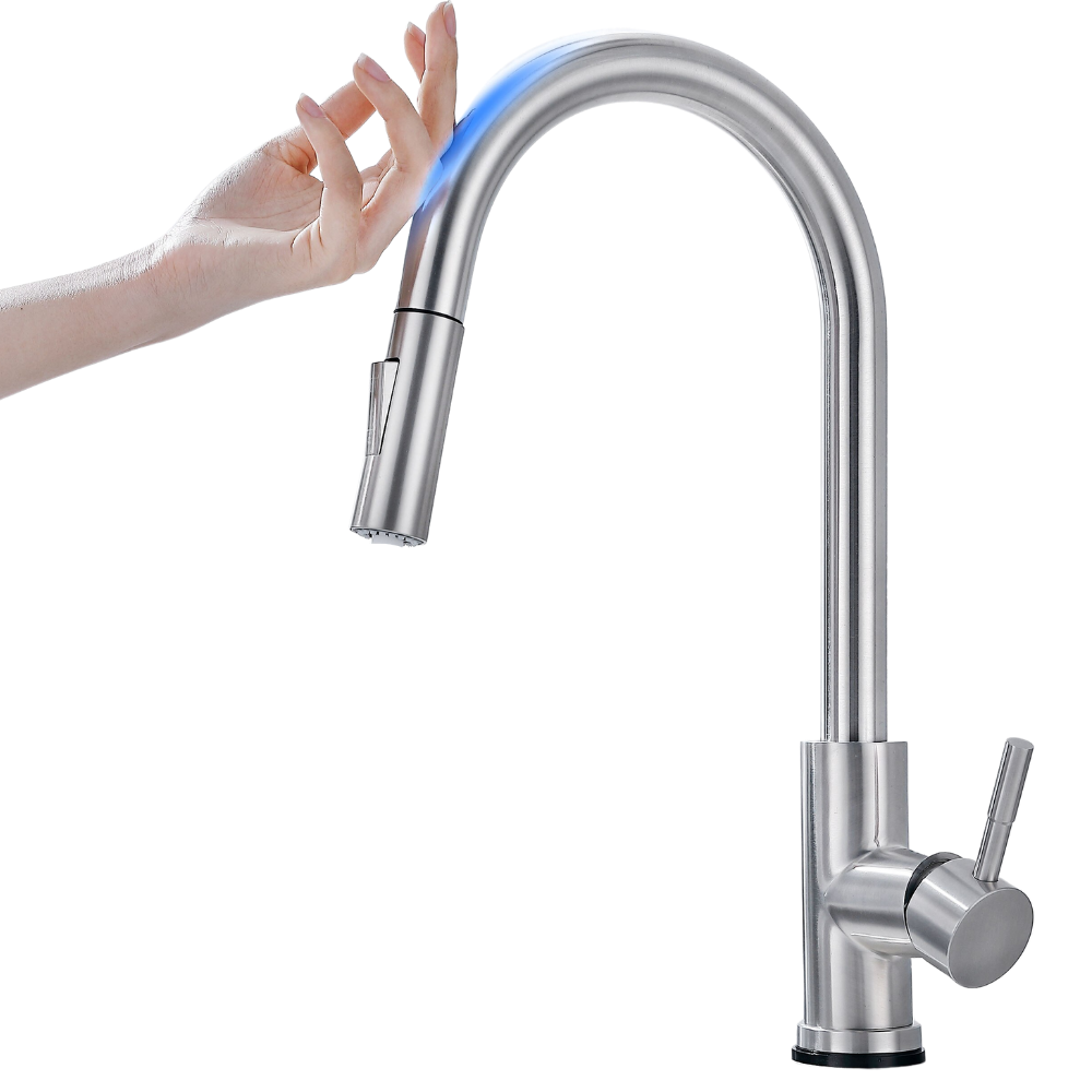 Sensor-Activated Flexible Kitchen Faucet