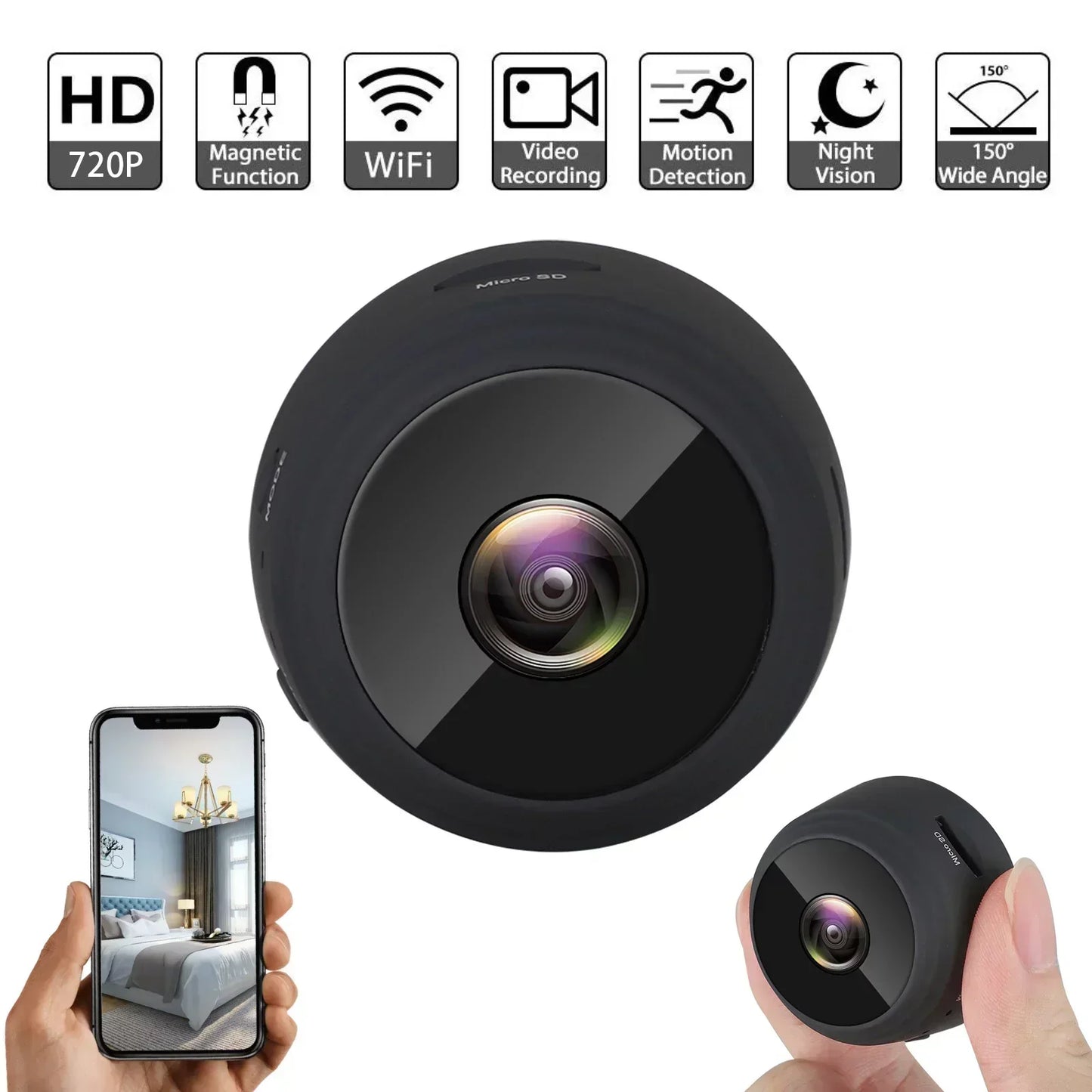 Wireless Mini Camera for Surveillance – SilentWatch