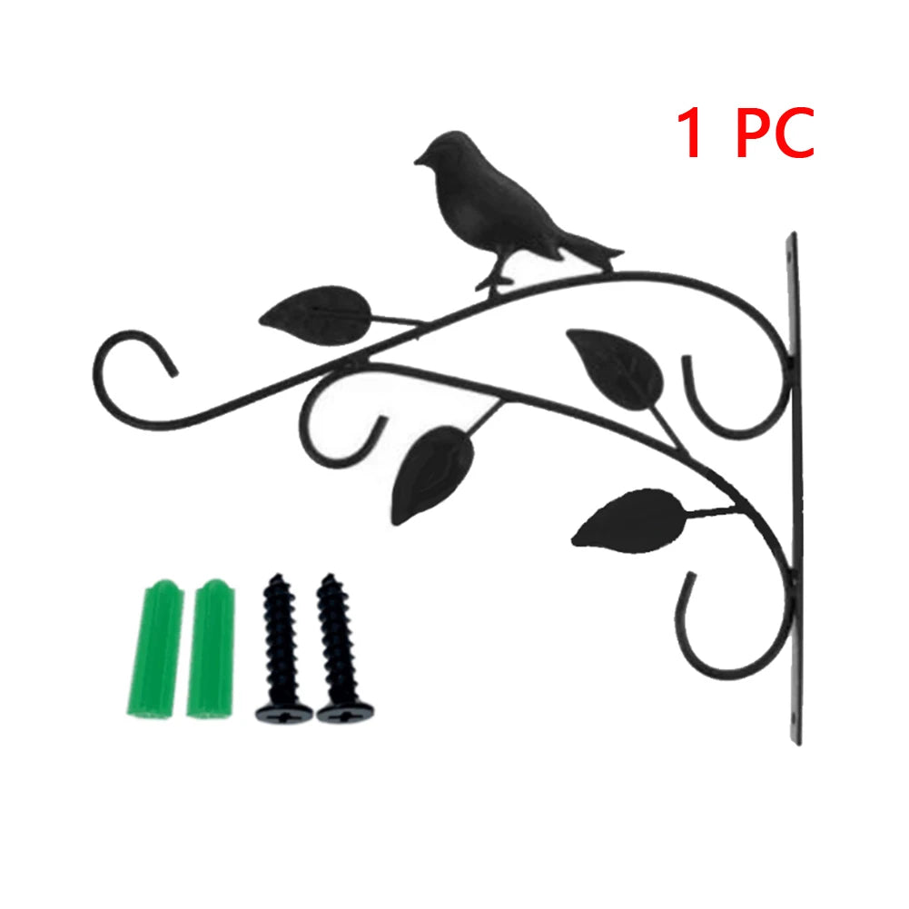 Metal Wall Hooks for Plants | Flower Pot Holder | Balcony and Garden Decor