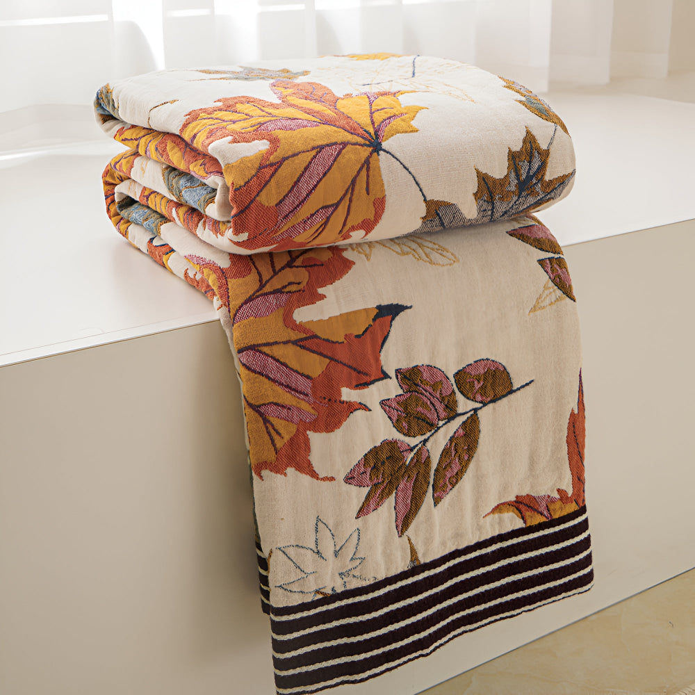 Nature's Embrace Cotton Throw Blanket