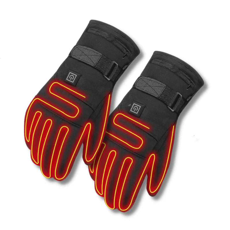 Heated Gloves with Three Heat Settings | Touchscreen Compatible | Black