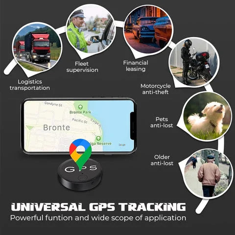 Compact Magnetic GPS Tracker for Easy Location Monitoring