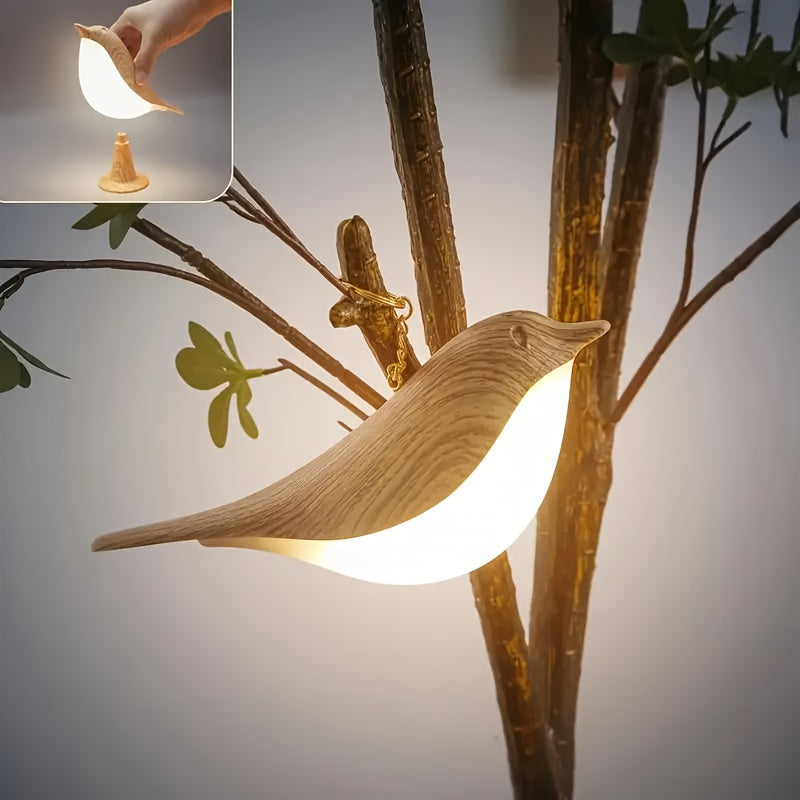 Table Lamp with Bird Design – Dimmable Touch-Controlled Lighting