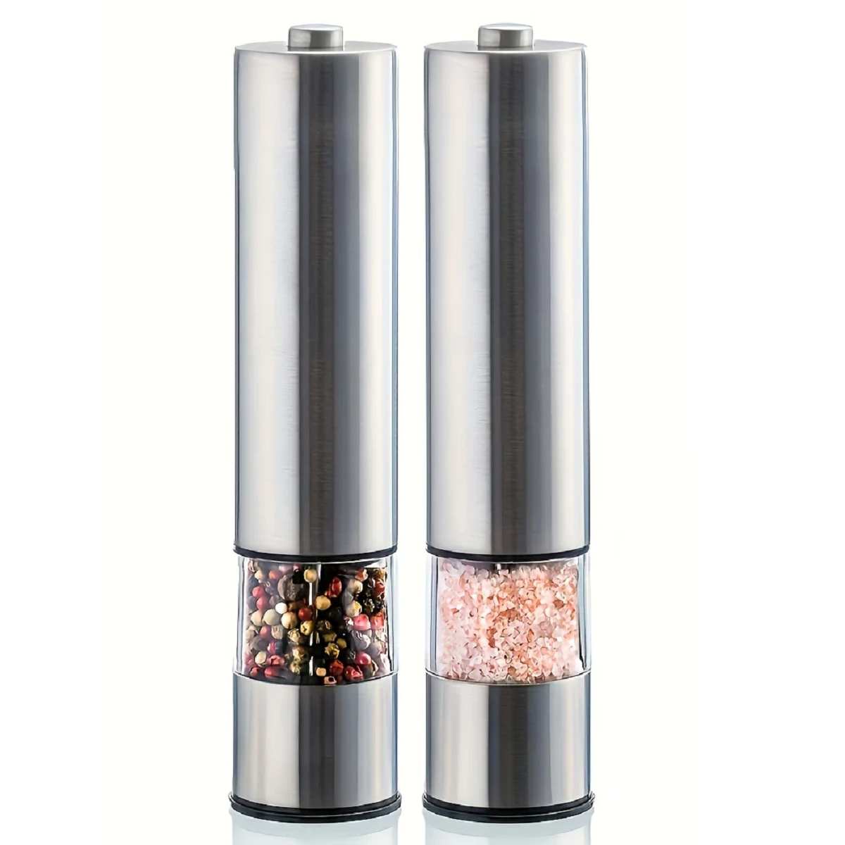 Set of Electric Grinders for Salt and Pepper